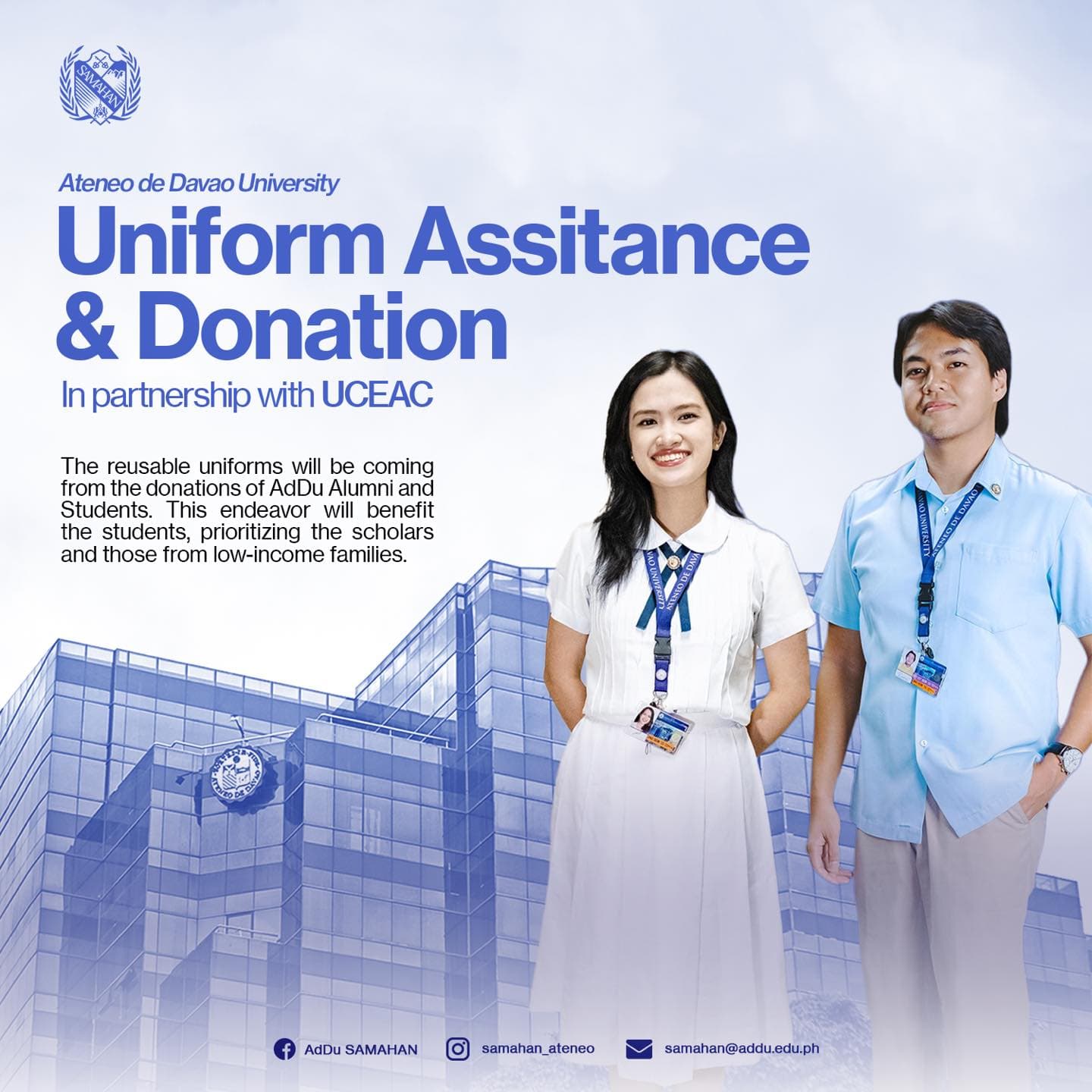 Uniform Assistance & Donation | In partnership with UCEAC